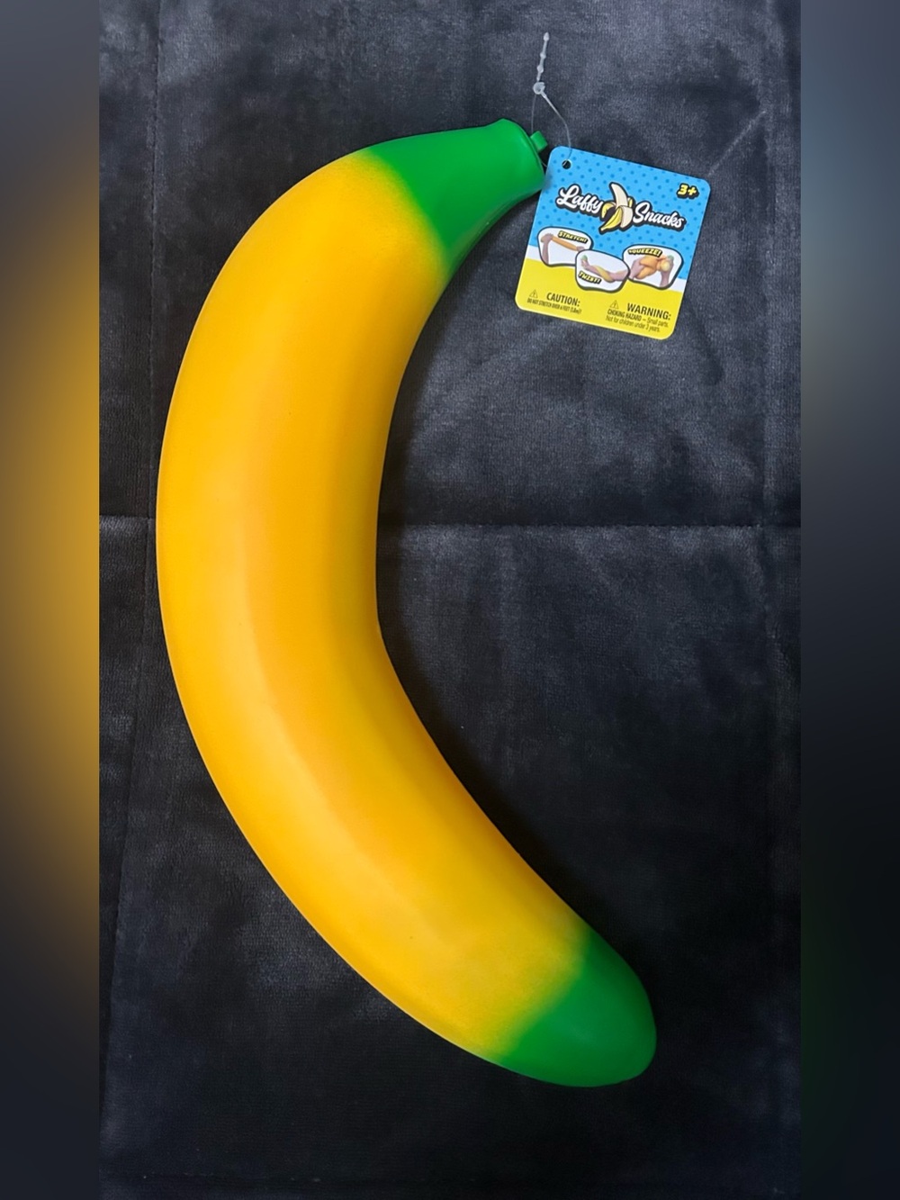 Toymendous Laffy Snacks, Squishy Banana Stress Ball Toy